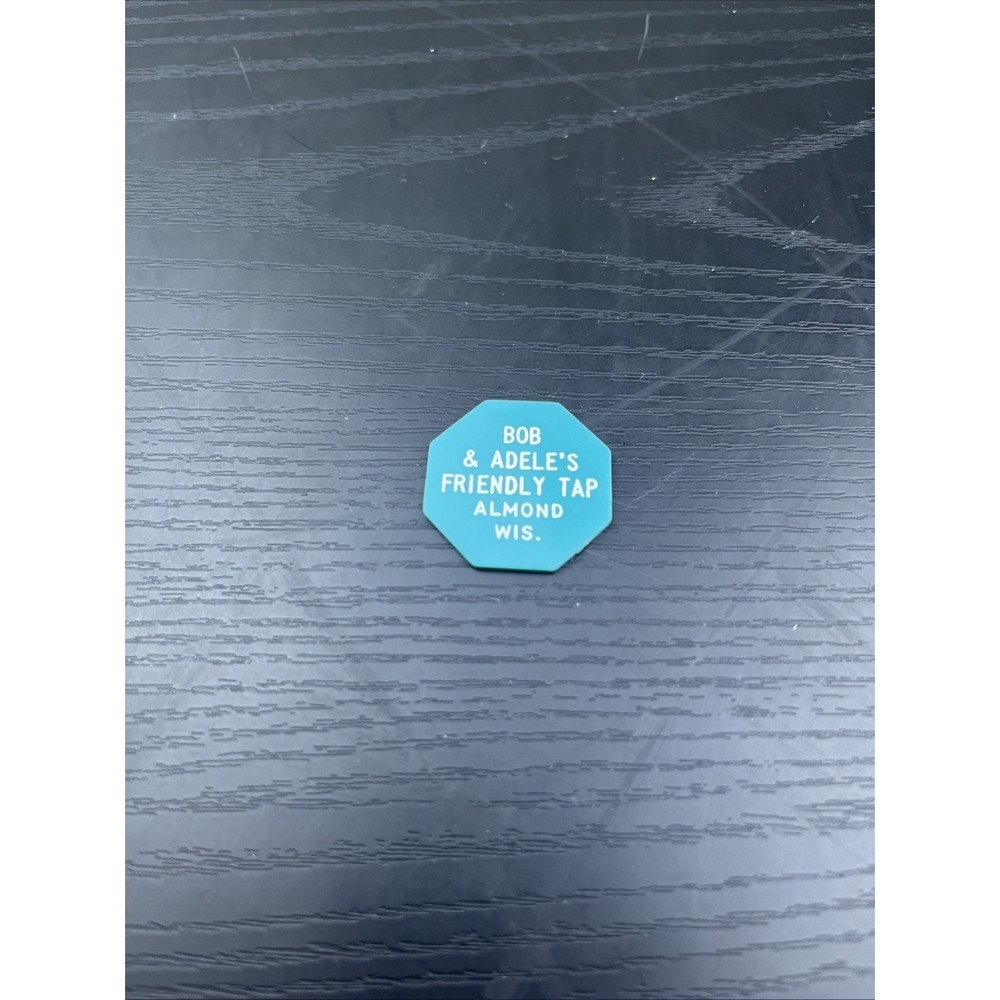Bob & Adele's Friendly Tap Almond Wisconsin Vintage Bar Token